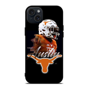 TEXAS LONGHORNS FOOTBALL AUSTIN iPhone 15 Plus Case TEXAS LONGHORNS FOOTBALL AUSTIN iPhone 15 Plus Case