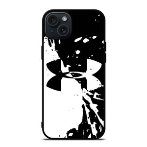 UNDER ARMOUR BLACK WHITE iPhone 15 Plus Case UNDER ARMOUR BLACK WHITE iPhone 15 Plus Case