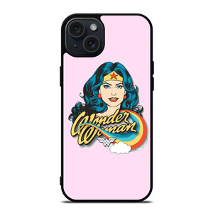 WONDER WOMAN CARTOON PINK iPhone 15 Plus Case WONDER WOMAN CARTOON PINK iPhone 15 Plus Case