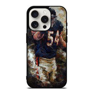 ART BRIAN URLACHER CHICAGO BEARS iPhone 15 Pro Case