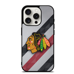 CHICAGO BLACK HAWKS NHL HOCKEY TEAM LOGO iPhone 15 Pro Case