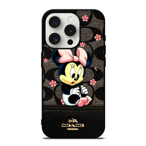 COACH NEW YORK LOGO BABY MINNIE MOUSE iPhone 15 Pro Case COACH NEW YORK LOGO BABY MINNIE MOUSE iPhone 15 Pro Case