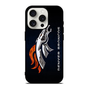 DENVER BRONCOS LOGO SILVER HORSE iPhone 15 Pro Case DENVER BRONCOS LOGO SILVER HORSE iPhone 15 Pro Case