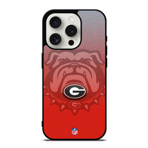 GEORGIA BULLDOGS FOOTBALL RED iPhone 15 Pro Case