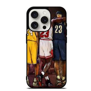 KOBE BRYANT MICHAEL JORDAN LEBRON JAMES iPhone 15 Pro Case