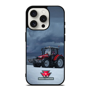 MASSEY FERGUSON TRACKTORS SNOW iPhone 15 Pro Case MASSEY FERGUSON TRACKTORS SNOW iPhone 15 Pro Case