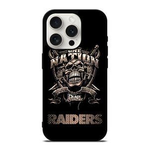 OAKLAND RAIDERS FOOTBALL ONE NATION iPhone 15 Pro Case OAKLAND RAIDERS FOOTBALL ONE NATION iPhone 15 Pro Case