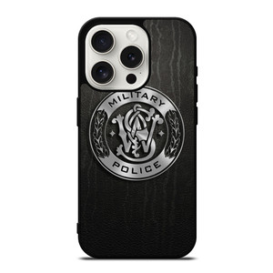SMITH AND WESSON MILITARY POLICE METAL LOGO iPhone 15 Pro Case