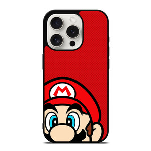 SUPER MARIO BROS FACE NINTENDO GAMES iPhone 15 Pro Case SUPER MARIO BROS FACE NINTENDO GAMES iPhone 15 Pro Case