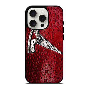 TESLA RED WATER EMBLEM iPhone 15 Pro Case TESLA RED WATER EMBLEM iPhone 15 Pro Case