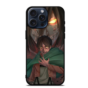 ATTACK ON TITAN EREN YEAGER ANIME MANGA iPhone 15 Pro Max Case ATTACK ON TITAN EREN YEAGER ANIME MANGA iPhone 15 Pro Max Case