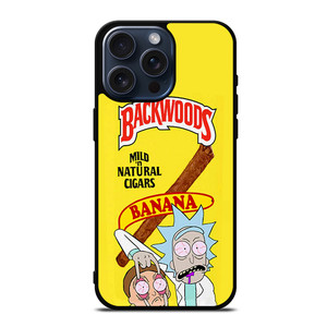 BACKWOODS RICK AND MORTY YELLOW iPhone 15 Pro Max Case BACKWOODS RICK AND MORTY YELLOW iPhone 15 Pro Max Case
