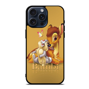 BAMBI AND RABBIT DISNEY CARTOON iPhone 15 Pro Max Case BAMBI AND RABBIT DISNEY CARTOON iPhone 15 Pro Max Case
