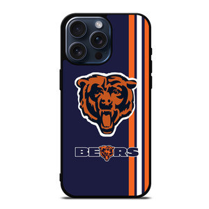 CHICAGO BEARS STRIPS ICON iPhone 15 Pro Max Case CHICAGO BEARS STRIPS ICON iPhone 15 Pro Max Case