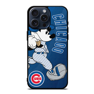CHICAGO CUBS BASEBALL MICKEY MOUSE iPhone 15 Pro Max Case CHICAGO CUBS BASEBALL MICKEY MOUSE iPhone 15 Pro Max Case