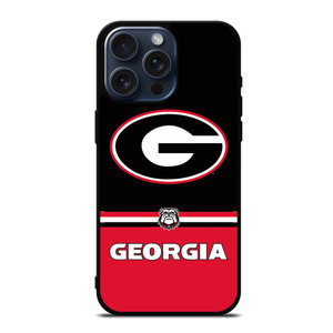 GEORGIA BULDOGS STRIPS iPhone 15 Pro Max Case GEORGIA BULDOGS STRIPS iPhone 15 Pro Max Case