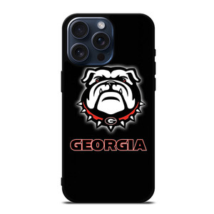 GEORGIA BULLDOGS BLACK WALL iPhone 15 Pro Max Case
