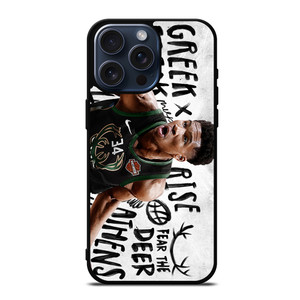 GIANNIS ANTETOKOUNMPO MILWAUKEE BUCKS WALLPAPER iPhone 15 Pro Max Case