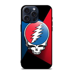 GRATEFUL DEAD SKULL STRIPS iPhone 15 Pro Max Case GRATEFUL DEAD SKULL STRIPS iPhone 15 Pro Max Case