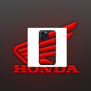 HONDA RED EMBLEM iPhone 15 Pro Max Case