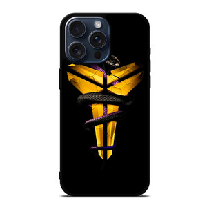 KOBE BRYANT BLACK MAMBA YELLOW iPhone 15 Pro Max Case KOBE BRYANT BLACK MAMBA YELLOW iPhone 15 Pro Max Case