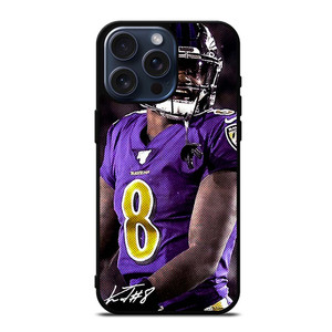 LAMAR JACKSON BALTIMORE RAVENS SIGNATURE iPhone 15 Pro Max Case LAMAR JACKSON BALTIMORE RAVENS SIGNATURE iPhone 15 Pro Max Case