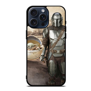 MANDALORIAN AND BABY YODA STAR WARS iPhone 15 Pro Max Case