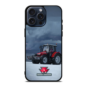 MASSEY FERGUSON TRACKTORS SNOW iPhone 15 Pro Max Case MASSEY FERGUSON TRACKTORS SNOW iPhone 15 Pro Max Case