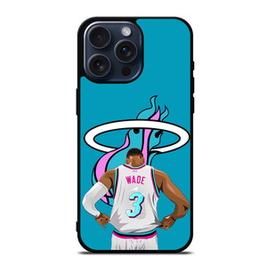 MIAMI HEAT DWYANE WADE 3 BASKETBALL iPhone 15 Pro Max Case
