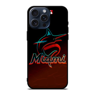 MIAMI MARLINS MLB BASEBALL TEAM LOGO iPhone 15 Pro Max Case MIAMI MARLINS MLB BASEBALL TEAM LOGO iPhone 15 Pro Max Case
