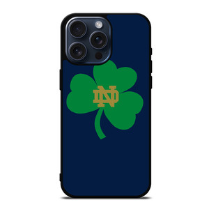 NOTRE DAME FIGHTING IRISH LEAF LOGO iPhone 15 Pro Max Case