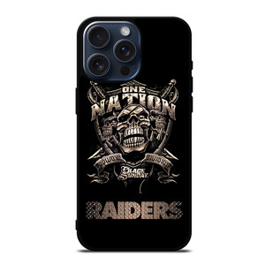 OAKLAND RAIDERS FOOTBALL ONE NATION iPhone 15 Pro Max Case OAKLAND RAIDERS FOOTBALL ONE NATION iPhone 15 Pro Max Case