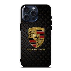 PORSCHE CAR LOGO ICON iPhone 15 Pro Max Case PORSCHE CAR LOGO ICON iPhone 15 Pro Max Case