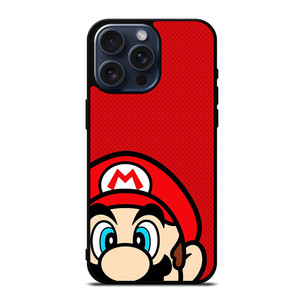 SUPER MARIO BROS FACE NINTENDO GAMES iPhone 15 Pro Max Case SUPER MARIO BROS FACE NINTENDO GAMES iPhone 15 Pro Max Case