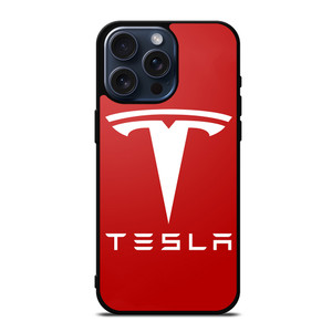TESLA MOTORS RED LOGO iPhone 15 Pro Max Case TESLA MOTORS RED LOGO iPhone 15 Pro Max Case