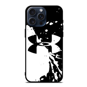 UNDER ARMOUR BLACK WHITE iPhone 15 Pro Max Case UNDER ARMOUR BLACK WHITE iPhone 15 Pro Max Case
