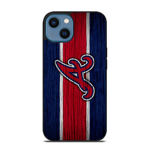 ATLANTA BRAVES MLB LOGO STRIPS iPhone 14 Case ATLANTA BRAVES MLB LOGO STRIPS iPhone 14 Case