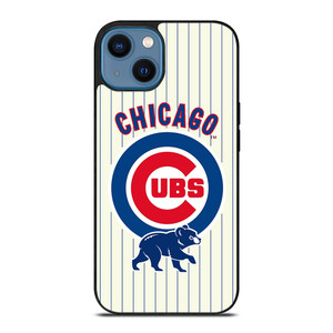 CHICAGO CUBS BASEBALL STRIPES LOGO iPhone 14 Case CHICAGO CUBS BASEBALL STRIPES LOGO iPhone 14 Case