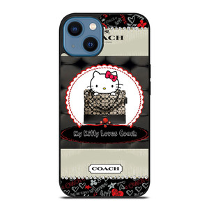 COACH NEW YORK HELLO KITTY BLACK iPhone 14 Case COACH NEW YORK HELLO KITTY BLACK iPhone 14 Case