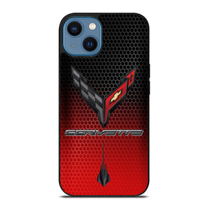 CORVETTE CHEVY STINGRAY LOGO RED iPhone 14 Case