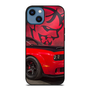 DODGE CAR DEMON LOGO RED iPhone 14 Case