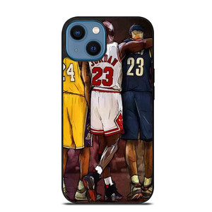 KOBE BRYANT MICHAEL JORDAN LEBRON JAMES iPhone 14 Case KOBE BRYANT MICHAEL JORDAN LEBRON JAMES iPhone 14 Case