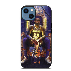LEBRON JAMES LAKERS KING SITDOWN iPhone 14 Case LEBRON JAMES LAKERS KING SITDOWN iPhone 14 Case