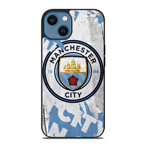 MANCHESTER CITY FOOTBALL ART LOGO iPhone 14 Case
