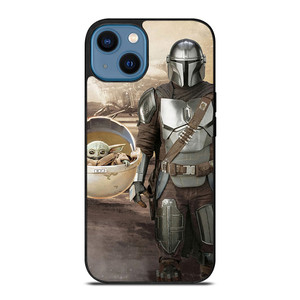 MANDALORIAN AND BABY YODA STAR WARS iPhone 14 Case MANDALORIAN AND BABY YODA STAR WARS iPhone 14 Case