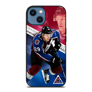 NATHAN MACKINNON 29 COLORADO AVALANCHE iPhone 14 Case