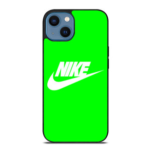 NIKE LOGO IN GREEN iPhone 14 Case