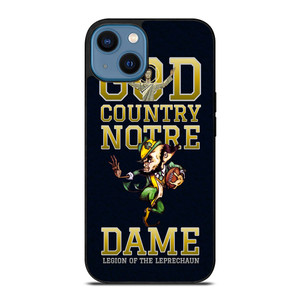 NOTRE DAME FIGHTING GOD COUNTRY iPhone 14 Case
