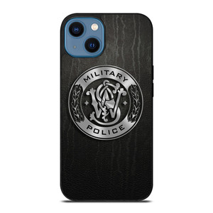 SMITH AND WESSON MILITARY POLICE METAL LOGO iPhone 14 Case