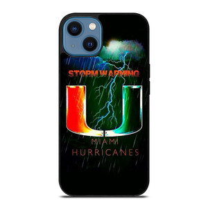 UM MIAMI HURRICANES NFL THUNDER iPhone 14 Case